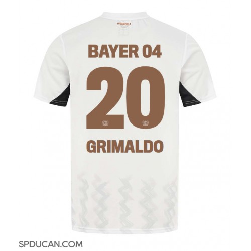 Muški Nogometni Dres Bayer Leverkusen Alejandro Grimaldo #20 Gostujuci 2024-25 Kratak Rukav